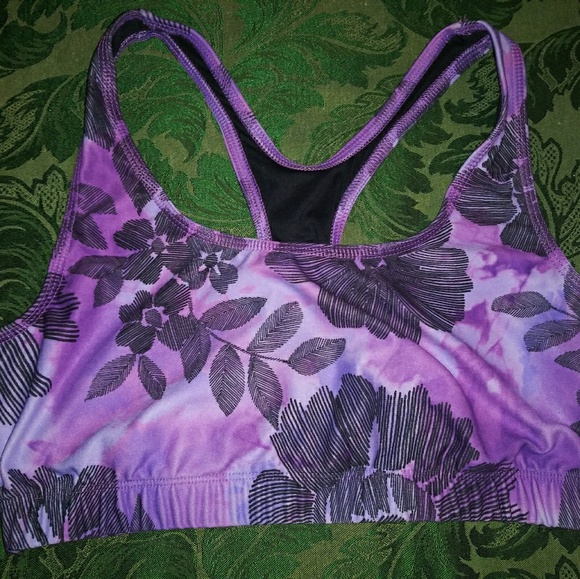 New Balance Other - New Balance purple floral sports bra Medium